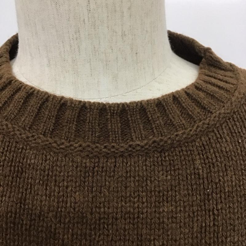 古着 USED ニット、セーター 長袖 長袖ニット リブニット セーター クルーネックカットソー セーター M 花柄 茶 / ブラウン / メンズ USED 古着 中古 10106819