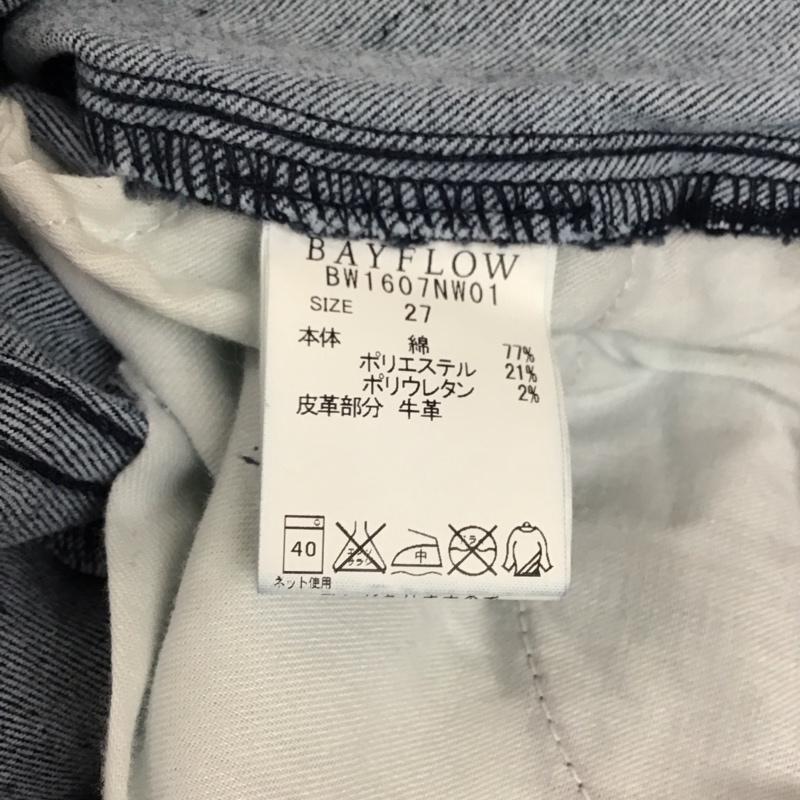 ベイフロー BAYFLOW パンツ デニム、ジーンズ BW1607NW01 DNMパウダースキニーPT タグ付き 27インチ 無地 インディゴ / インディゴ / レディース USED 古着 中古 10117821
