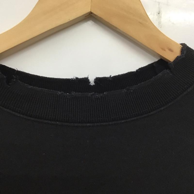 ジーナシス JEANASIS トレーナー 長袖 FREE 無地 黒 / ブラック / レディース USED 古着 中古 10137810