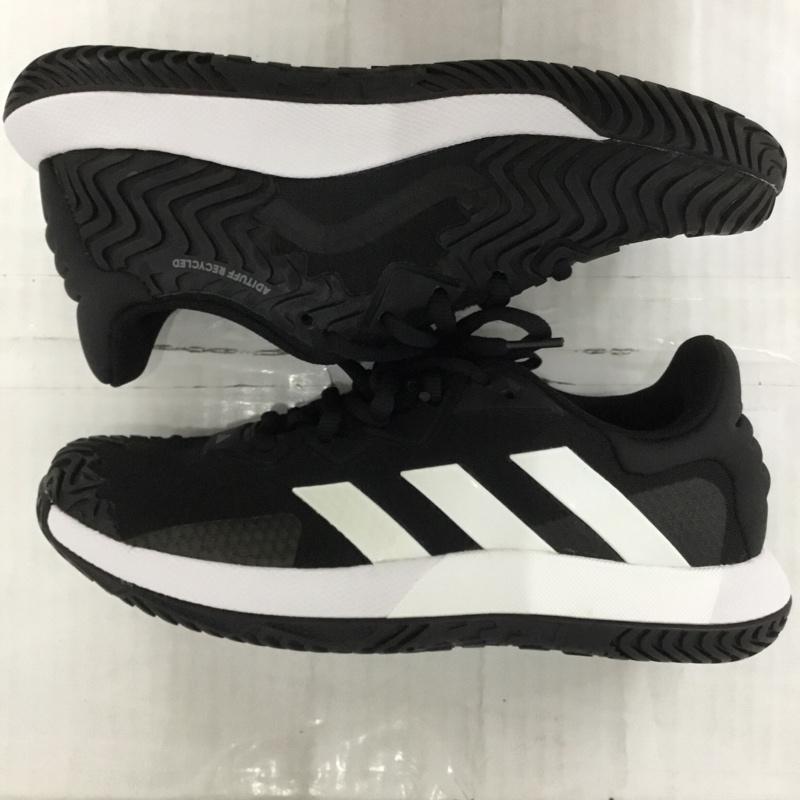 アディダス adidas スニーカー スニーカー ID1498 テニスシューズ 25.5cm 25.5cm ロゴ、文字 黒 / ブラック / X 白 / ホワイト / メンズ USED 古着 中古 10123461