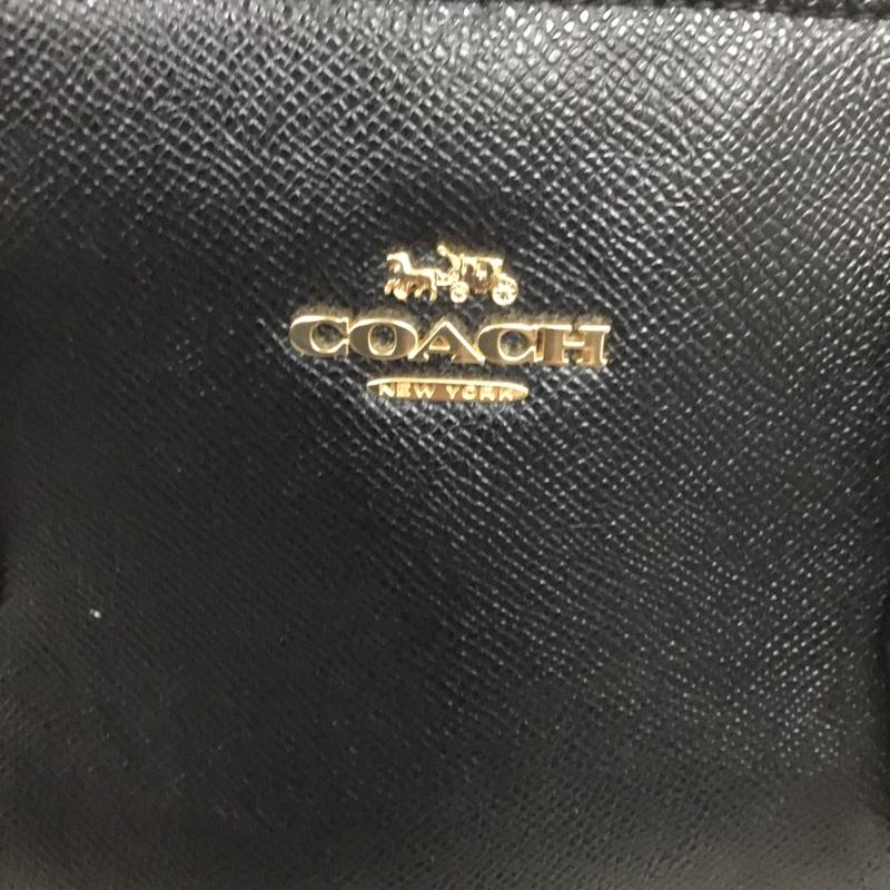 コーチ COACH ハンドバッグ ハンドバッグ F44958 サリー キャリーオール ショルダー 2WAY ロゴ、文字 黒 / ブラック / レディース USED 古着 中古 10130789