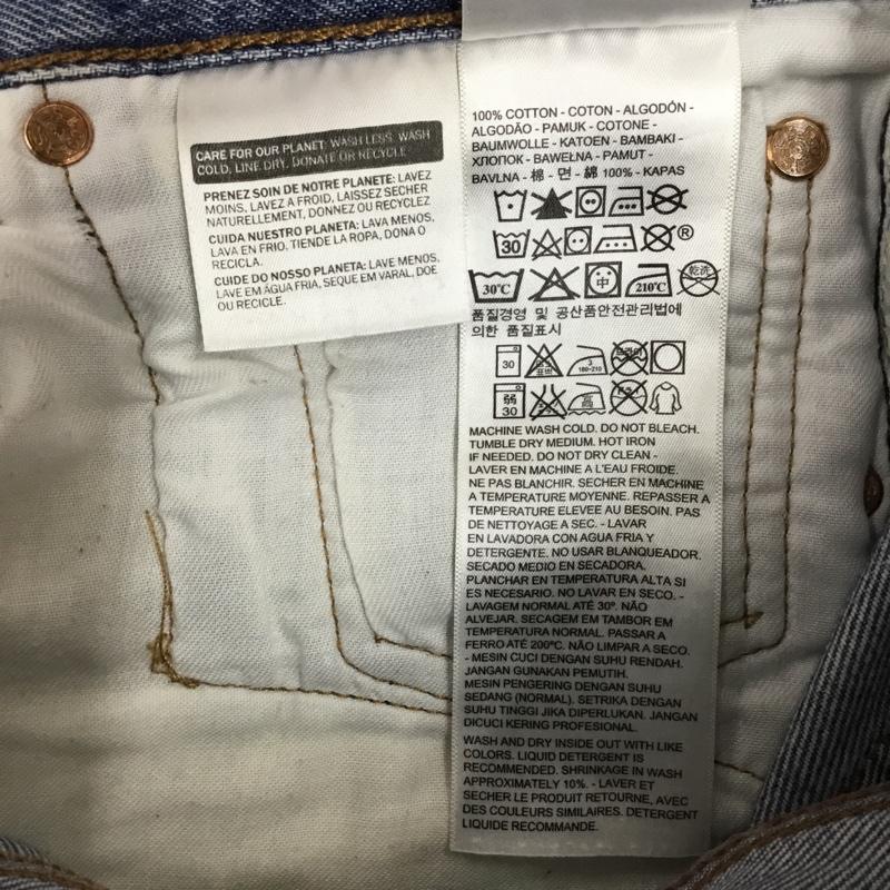 リーバイストラウスアンドコー Levi Strauss & co. パンツ デニム、ジーンズ デニムパンツ ストレートパンツ ワイドパンツ カジュアルパンツ 33インチ 無地 インディゴ / インディゴ /  メンズ USED 古着 中古 10122384