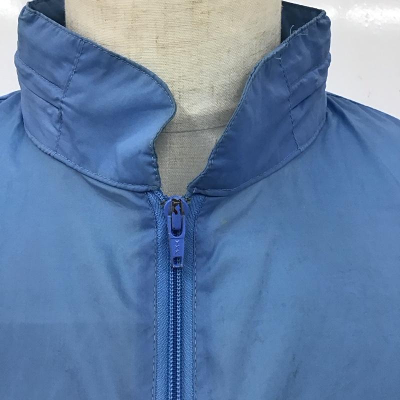 アディダス adidas ジャケット、上着 ジャケット、ブレザー 80s 万国旗 ナイロンジャケット スポーツウェア 古着 M ロゴ、文字 水色 / ライトブルー / メンズ USED 古着 中古 10121025