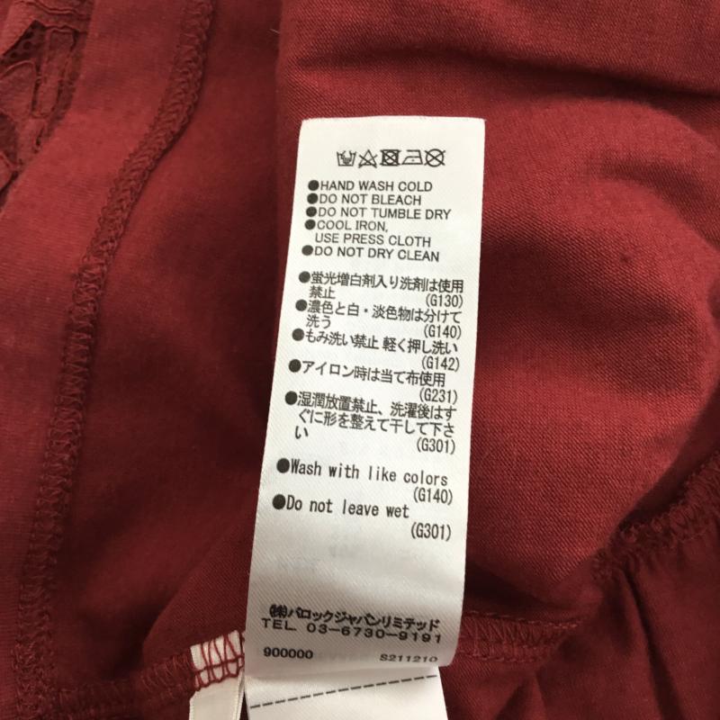 スライ SLY カットソー 半袖 FREE 総柄 赤 / レッド / レディース USED 古着 中古 10129986