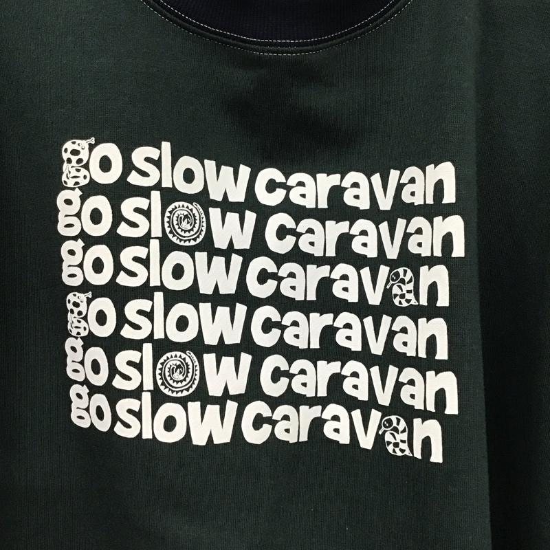 ゴースローキャラバン go slow caravan トレーナー 長袖 4 ロゴ、文字 X プリント マルチカラー / マルチカラー / メンズ USED 古着 中古 10130170