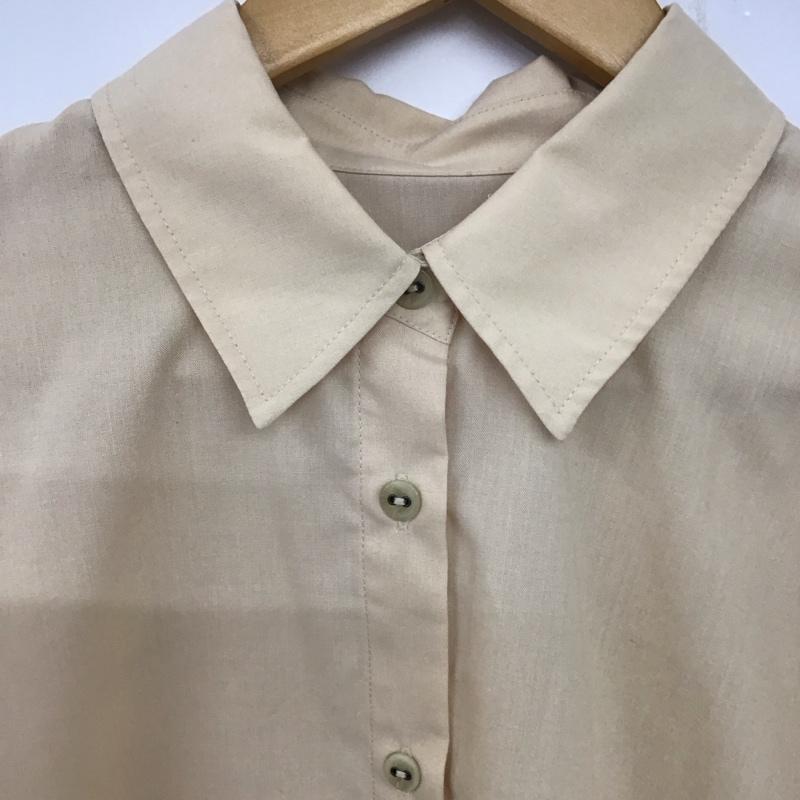 リリー ブラウン Lily Brown シャツ、ブラウス 長袖 FREE 無地 ベージュ / ベージュ / レディース USED 古着 中古 10136476