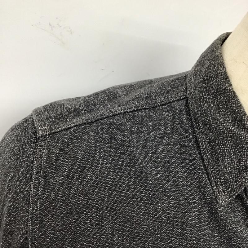 マーカウェア markaware シャツ、ブラウス 長袖 A11C-43SH01C 隠しボタンダウン デニムシャツ 1 無地 黒 / ブラック / メンズ USED 古着 中古 10121310
