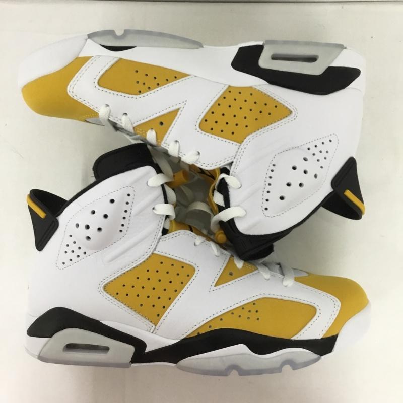 ナイキ NIKE スニーカー スニーカー CT8529-170 AIR JORDAN 6 RETRO 28cm 箱有 28.0cm ロゴ、文字 白 / ホワイト / X 黒 / ブラック / X 黄 / イエロー / メンズ USED 古着 中古 10129909