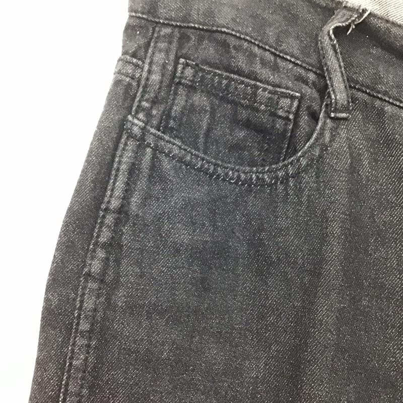 ビームス ハート BEAMS HEART パンツ デニム、ジーンズ 43-21-0059-152 フリンジ S 無地 黒 / ブラック / レディース USED 古着 中古 10139243