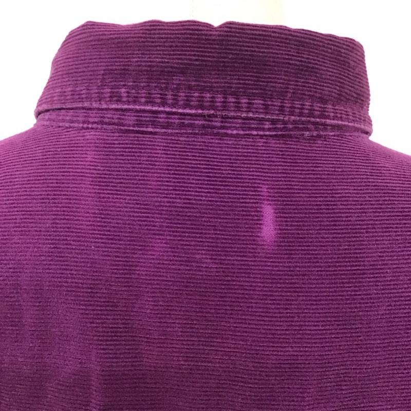 古着 USED シャツ、ブラウス 長袖 長袖シャツ 無地シャツ カラーシャツ コーデュロイシャツ ディズニー XL 刺繍 紫 / パープル / レディース USED 古着 中古 10125270