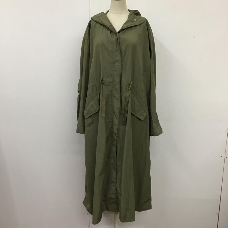 セシルマクビー CECIL McBEE ジャケット、上着 ジャンパー、ブルゾン ジップアップジャケット ジャンパー ジャケット カジュアルジャケット フード付き M 無地 カーキ / カーキ / レディース USED 古着 中古 10118591