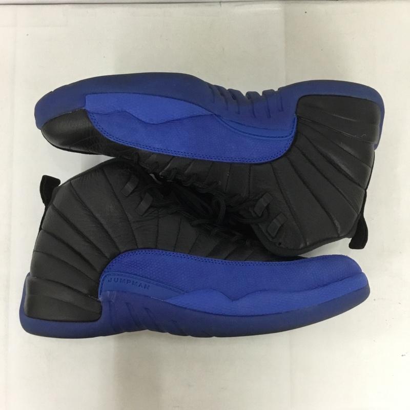 ナイキ NIKE スニーカー スニーカー 130690-014 AIR JORDAN 12 RETRO 29cm 29.0cm ロゴ、文字 黒 / ブラック / X 青 / ブルー / メンズ USED 古着 中古 10138323