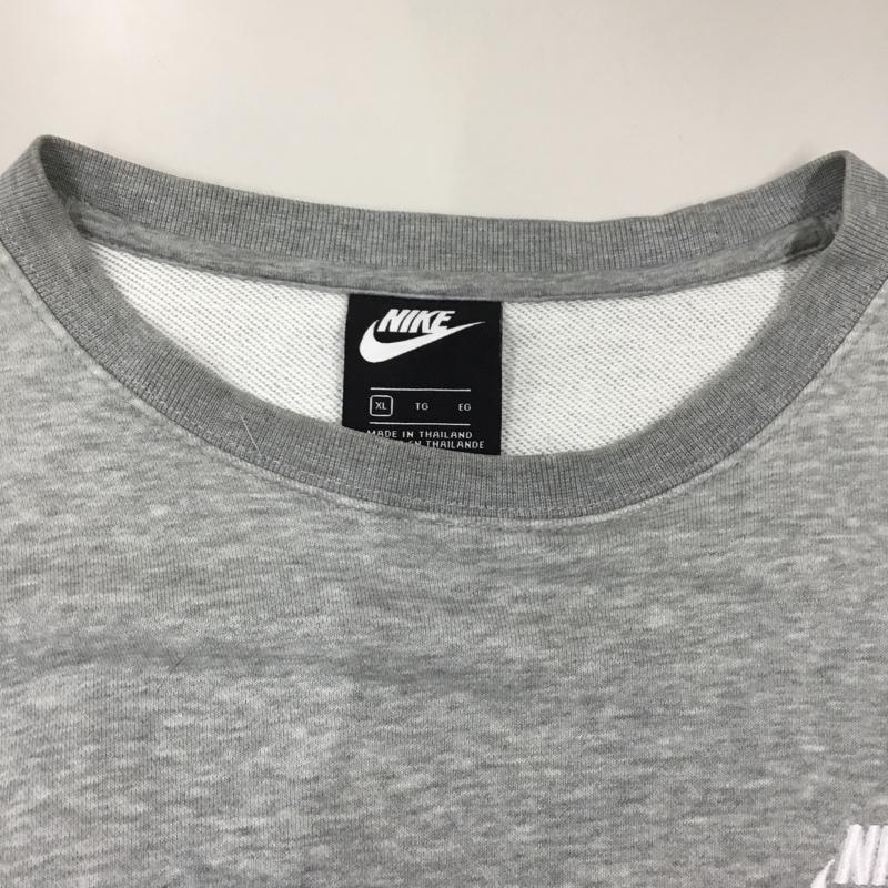 ナイキ NIKE トレーナー 長袖 854343 063 スウェット XL ロゴ、文字 灰 / グレー /  メンズ USED 古着 中古 10118960
