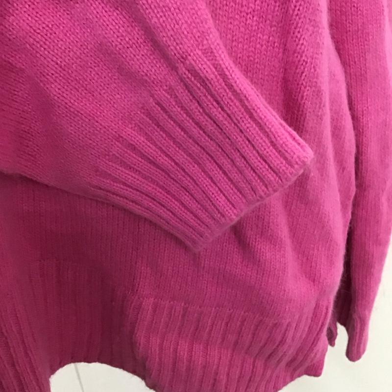 シップス SHIPS ニット、セーター 長袖 長袖ニットカットソー ニット セーター クルーネックニット 無地 桃 / ピンク / レディース USED 古着 中古 10120942