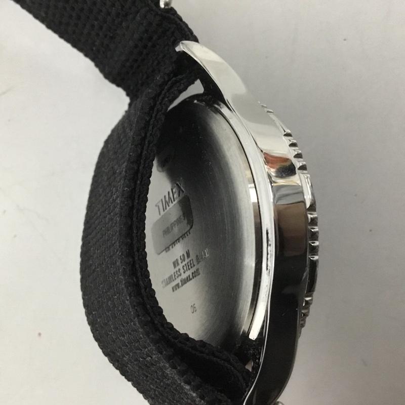 タイメックス TIMEX 腕時計 アナログ(クォーツ式) T2P031 箱有 ロゴ、文字 黒 / ブラック / メンズ USED 古着 中古 10127059