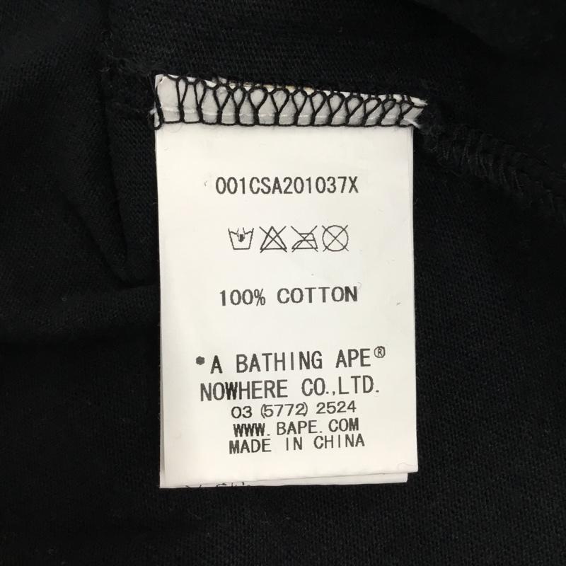 アベイシングエイプ A BATHING APE Tシャツ 半袖 L 無地 黒 / ブラック / メンズ USED 古着 中古 10121703
