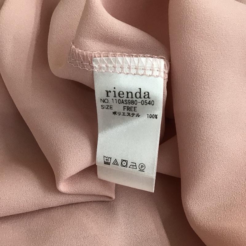 リエンダ rienda トップス トップス 110AS980-0540 ノースリーブ フレア タグ付き FREE 無地 桃 / ピンク / レディース USED 古着 中古 10113857