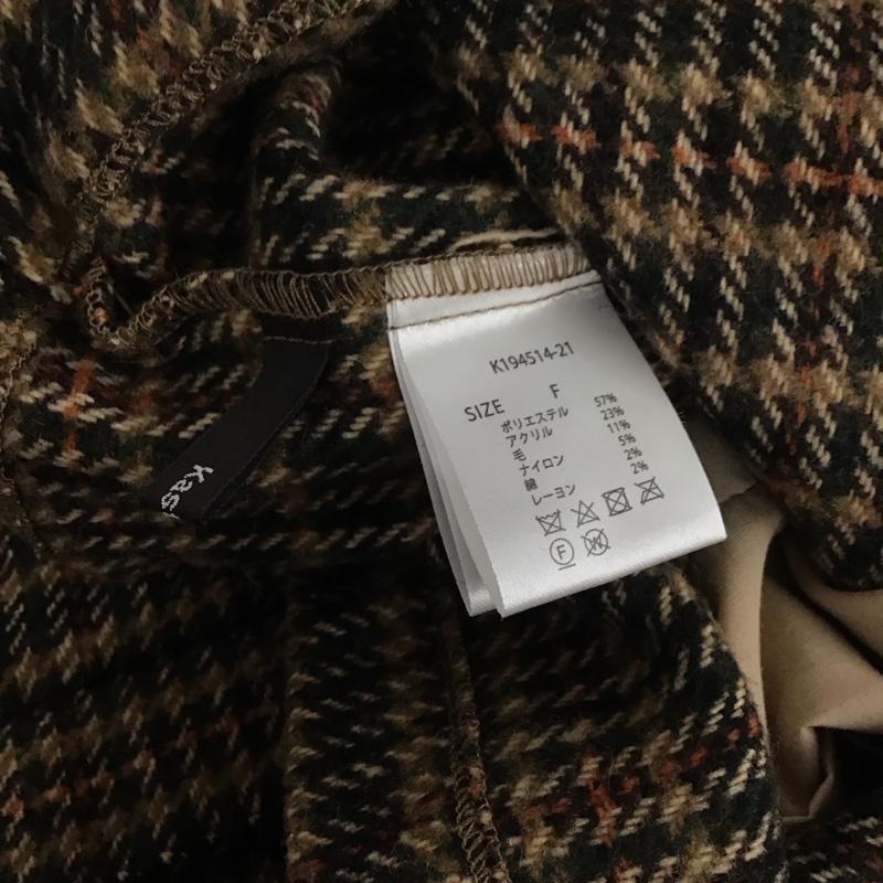 カスタネ Kastane カットソー 長袖 長袖カットソー Vネックカットソー FREE チェック マルチカラー / マルチカラー / レディース USED 古着 中古 10145098