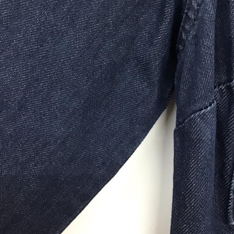 ザラ ZARA ワンピース ロングスカート 長袖シャツワンピース ロングワンピース デニムシャツロングワンピース S 無地 インディゴ / インディゴ / レディース USED 古着 中古 10136021
