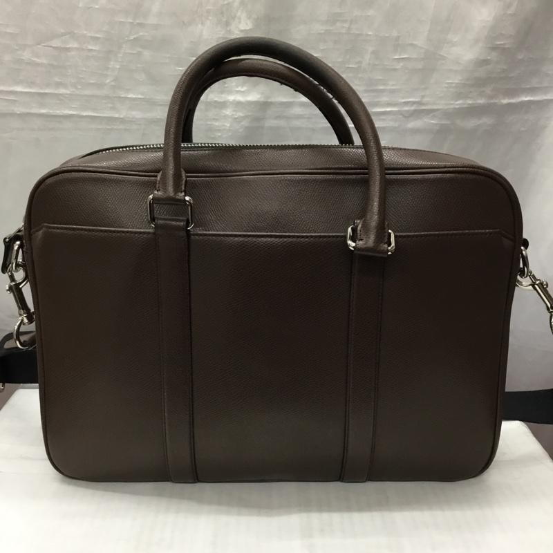 コーチ COACH ブリーフケース、書類かばん ブリーフケース、書類かばん ビジネスバッグ ショルダー 2WAY ロゴ、文字 茶 / ブラウン / メンズ USED 古着 中古 10121836