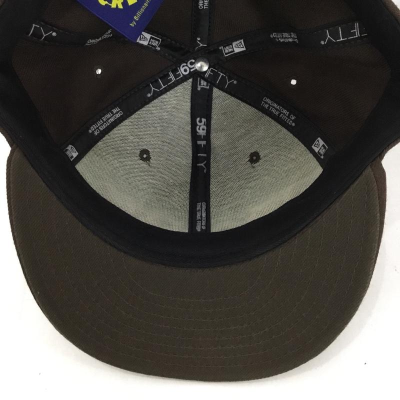 アイスクリーム ICECREAM 帽子 キャップ NEW ERA 59FIFTY ウール 61.5cm ロゴ、文字 茶 / ブラウン / メンズ USED 古着 中古 10128803