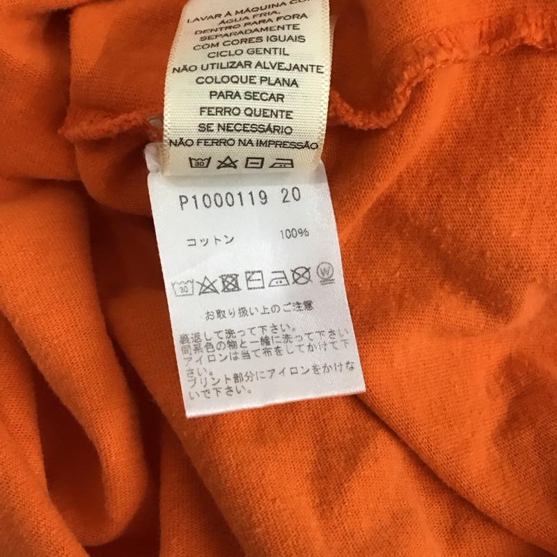 マークバイマークジェイコブス MARC by MARC JACOBS カットソー 長袖 長袖カットソー クルーネックカットソー ロングスリーブカットソー プリントTシャツ XS プリント 橙 / オレンジ /  メンズ USED 古着 中古 10109831