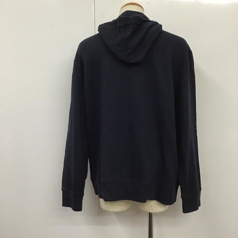 アルマーニエクスチェンジ A/X ARMANIEXCHANGE パーカー 長袖 長袖パーカー フード付きパーカー プリントスウェット トレーナー XL ロゴ、文字 紺 / ネイビー /  メンズ USED 古着 中古 10119287