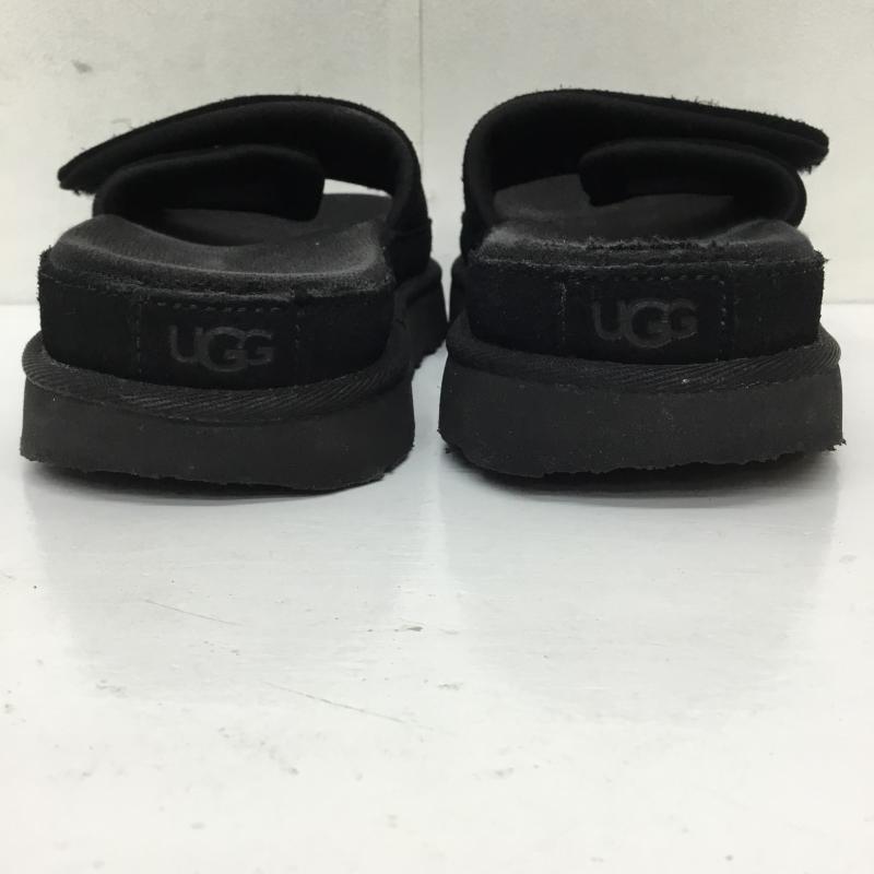 アグ UGG サンダル サンダル 23.5cm ロゴ、文字 黒 / ブラック / レディース USED 古着 中古 10133952