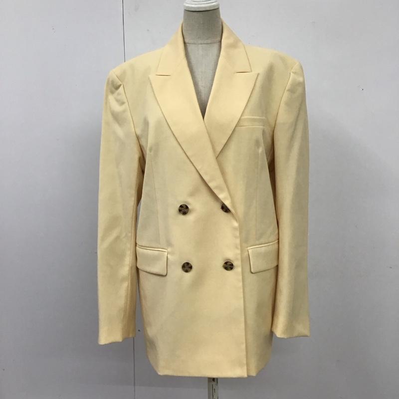 スローバイスライ THROW by SLY ジャケット、上着 ジャケット、ブレザー 030DS030-1680 BOXY TAIOR JK ダブルテーラージャケット 1 無地 黄 / イエロー / レディース USED 古着 中古 10117384