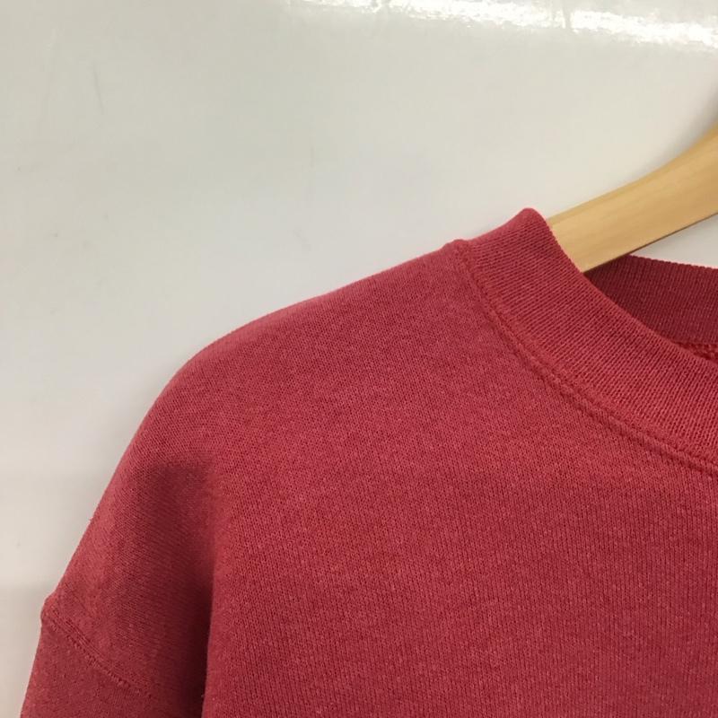 アディダス adidas トレーナー 長袖 長袖トレーナー スウェット クルーネック プルオーバー L ロゴ、文字 えんじ / ワインレッド / メンズ USED 古着 中古 10135728