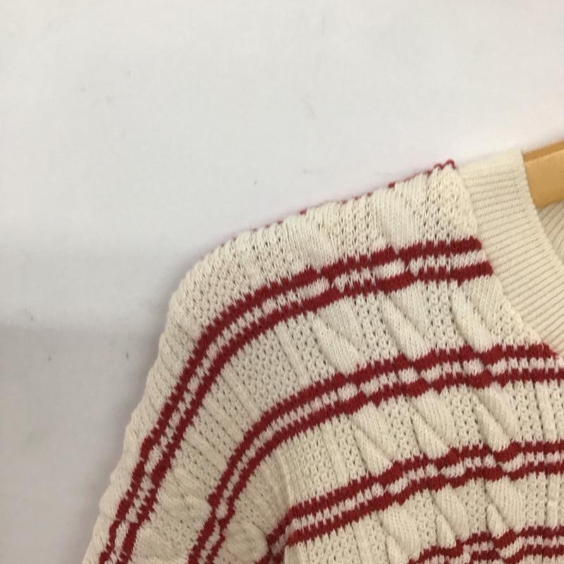 ザラ ZARA ニット、セーター 長袖 L ボーダー柄 マルチカラー / マルチカラー / レディース USED 古着 中古 10134272