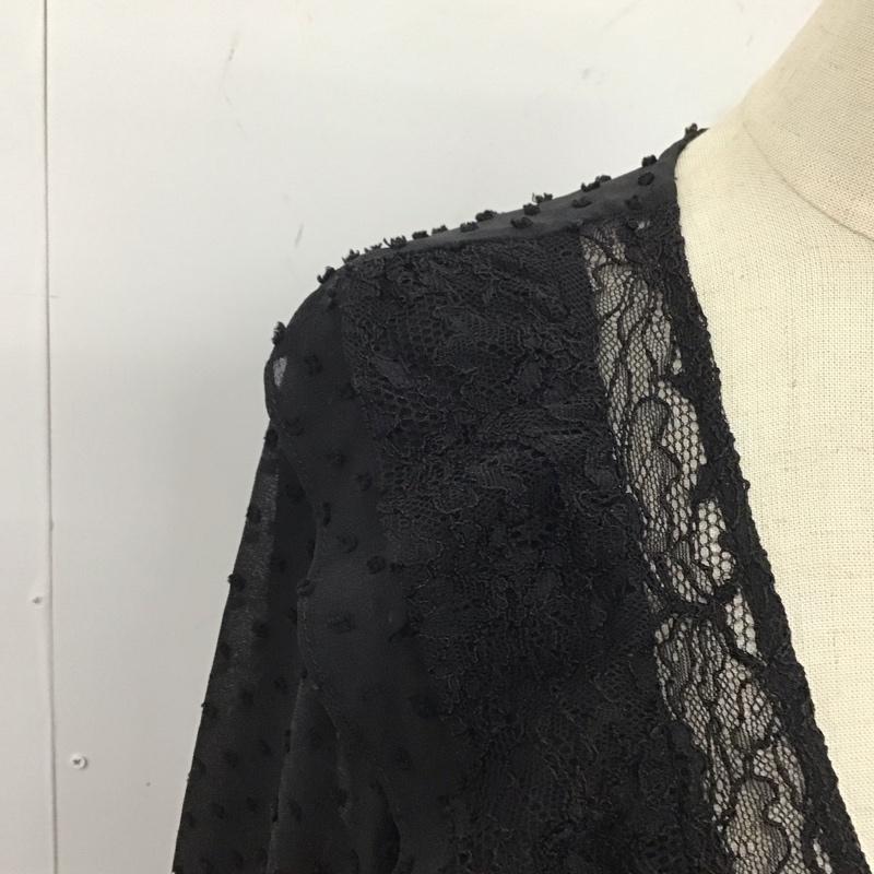 ザラ ZARA ワンピース・ドレス・オールインワン ワンピース・ドレス・オールインワン オールインワン 長袖 レース XS 無地 黒 / ブラック / レディース USED 古着 中古 10116676