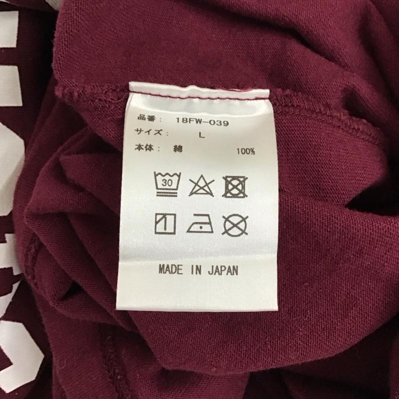 トニータイズサン TONY TAIZSUN Tシャツ 半袖 半袖カットソー プリントTシャツ クルーネックカットソー L ロゴ、文字 えんじ / ワインレッド / メンズ USED 古着 中古 10118080