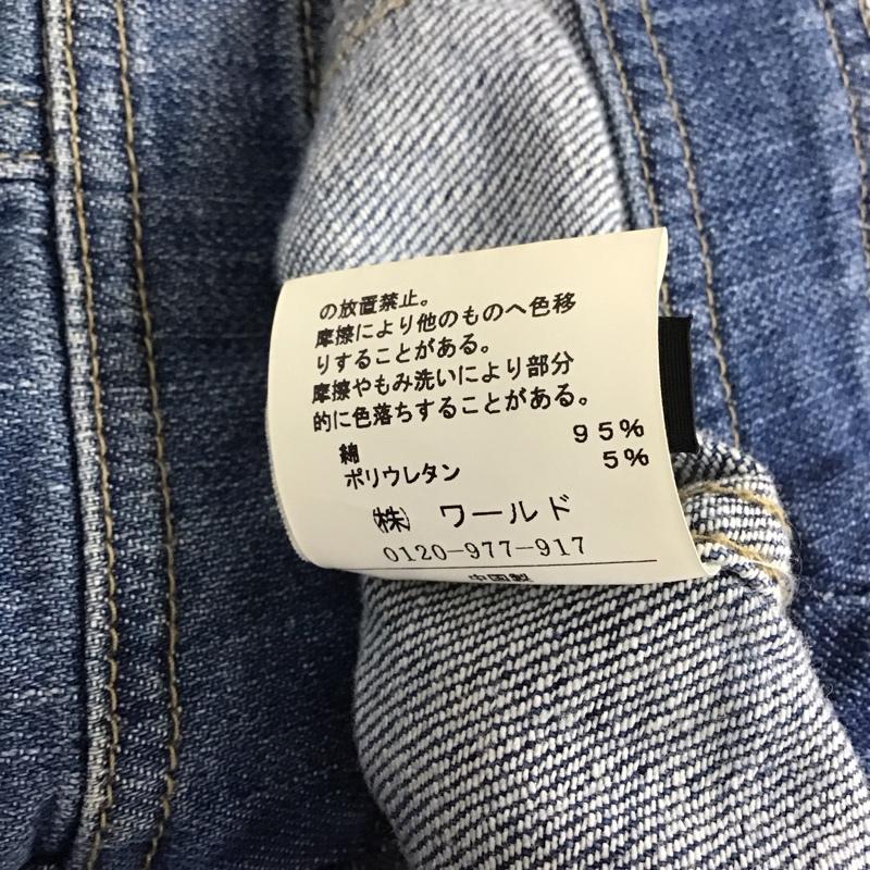 アンタイトル UNTITLED ジャケット、上着 ジャケット、ブレザー AJ153-44217JJ ノーカラージャケット デニムジャケット 2 無地 青 / ブルー / レディース USED 古着 中古 10133731