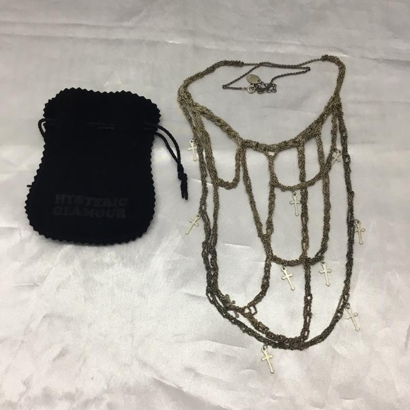 ヒステリックグラマー HYSTERIC GLAMOUR アクセサリー ネックレス、ペンダント クロス 銀 / シルバー / レディース USED 古着 中古 10114218