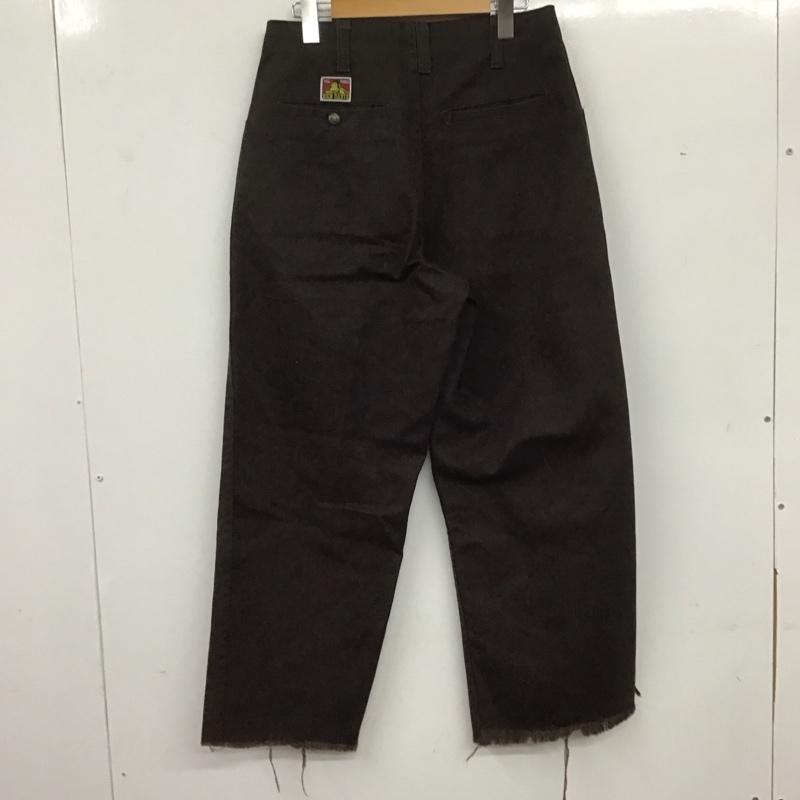 ベンデイビス BEN DAVIS パンツ チノパン チノパン ワイドパンツ カジュアルパンツ 30インチ 無地 茶 / ブラウン / メンズ USED 古着 中古 10135840
