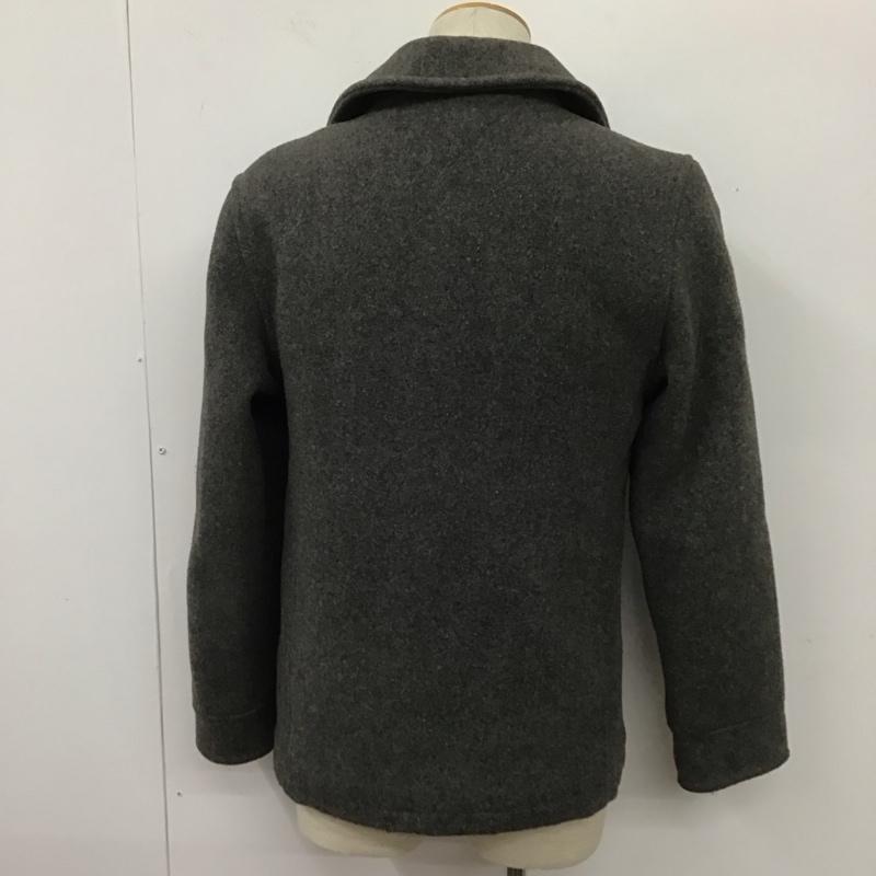 トミー TOMMY コート ピーコート 214-611215-220 M ロゴ、文字 灰 / グレー / メンズ USED 古着 中古 10106907