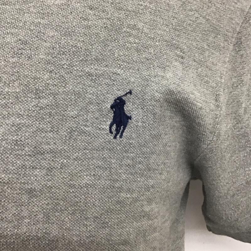 ポロラルフローレン POLO RALPH LAUREN ポロシャツ 半袖 半袖ポロシャツ カラーシャツ 半袖カットソー L ロゴ、文字 灰 / グレー /  メンズ USED 古着 中古 10113014