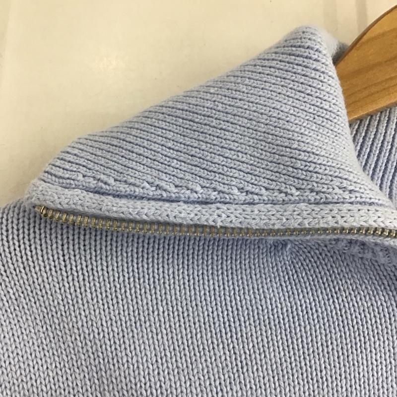 ザラ ZARA ニット、セーター 長袖 S 無地 水色 / ライトブルー / レディース USED 古着 中古 10140290