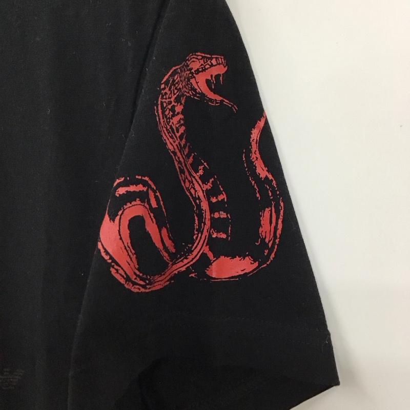エンポリオアルマーニ EMPORIO ARMANI Tシャツ 半袖 半袖カットソー プリントTシャツ クルーネックカットソー アンダーウェア M ロゴ、文字 黒 / ブラック / メンズ USED 古着 中古 10121656