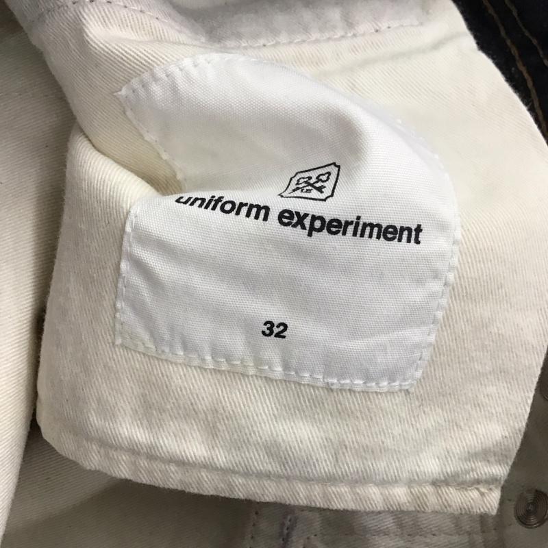 ユニフォームエクスペリメント uniform experiment パンツ デニム、ジーンズ デニムパンツ ワイドパンツ カジュアルパンツ 32インチ 無地 インディゴ / インディゴ / メンズ USED 古着 中古 10130499