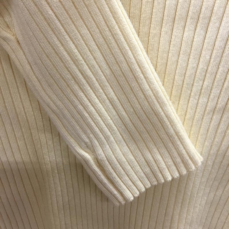 ザラ ZARA カットソー 長袖 3519 105 300 リブ ハイネック L 無地 黄 / イエロー / レディース USED 古着 中古 10118998