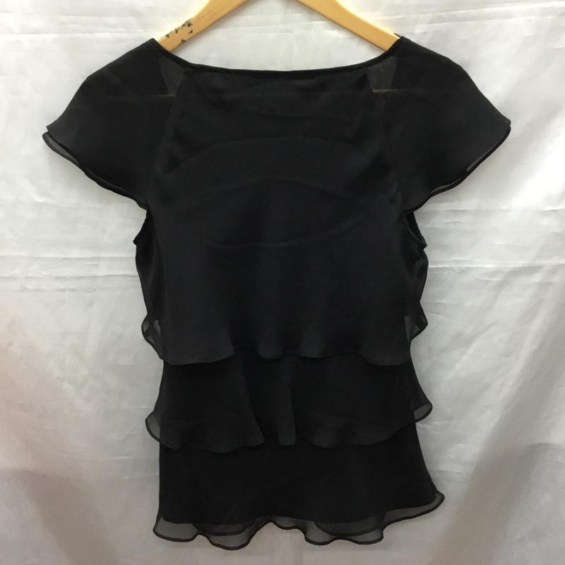 アンタイトル UNTITLED カットソー 半袖 JE153-12590JJ ティアード 2 無地 黒 / ブラック / レディース USED 古着 中古 10118165