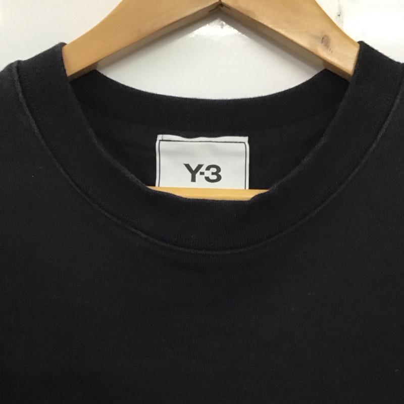 ワイスリー Y-3 トレーナー 長袖 長袖トレーナー スウェット クルーネック プルオーバー XL ロゴ、文字 黒 / ブラック / メンズ USED 古着 中古 10137973