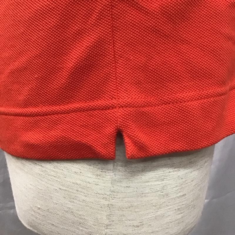 ラコステ LACOSTE ポロシャツ 半袖 半袖ポロシャツ 半袖カットソー 半袖シャツ 3 ロゴ、文字 白 / ホワイト / X 橙 / オレンジ /  メンズ USED 古着 中古 10111040