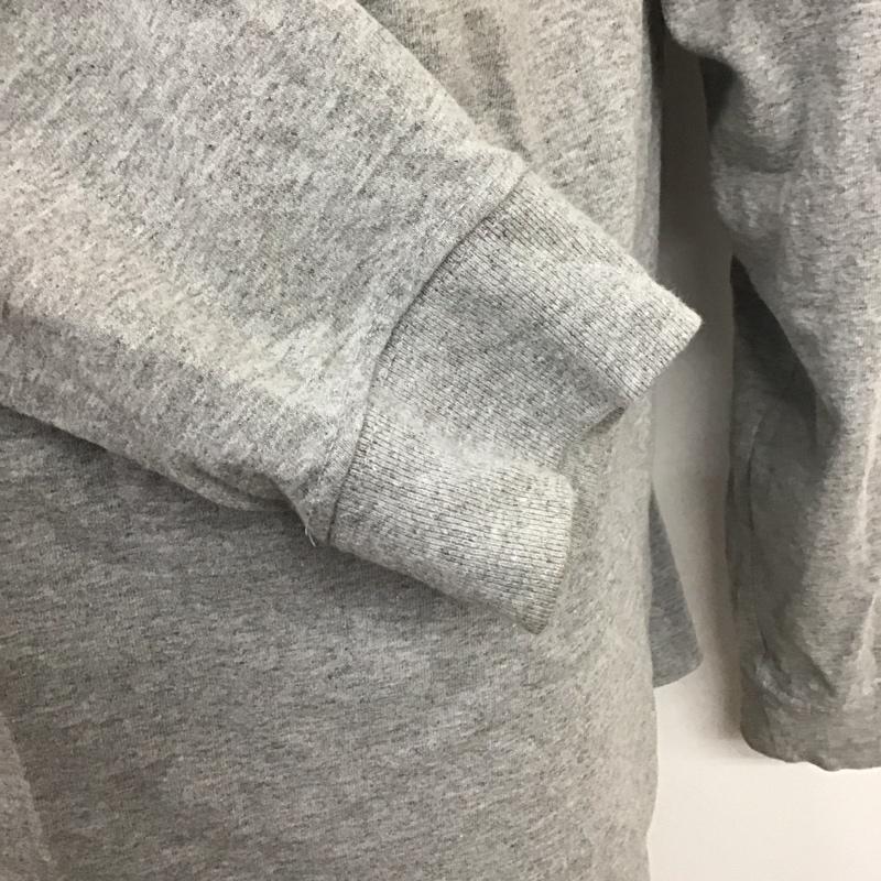 カーハート Carhartt カットソー 長袖 長袖カットソー クルーネックカットソー ロングスリーブカットソー プリントTシャツ L ロゴ、文字 灰 / グレー /  メンズ USED 古着 中古 10112508