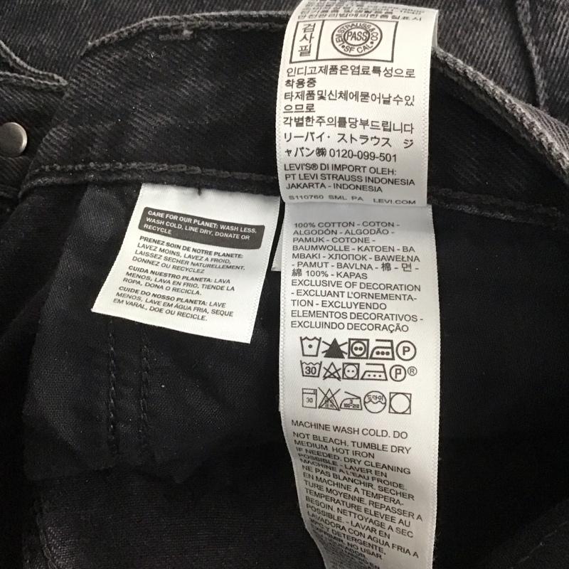 リーバイス Levi s パンツ デニム、ジーンズ W24L30 無地 黒 / ブラック / レディース USED 古着 中古 10146955