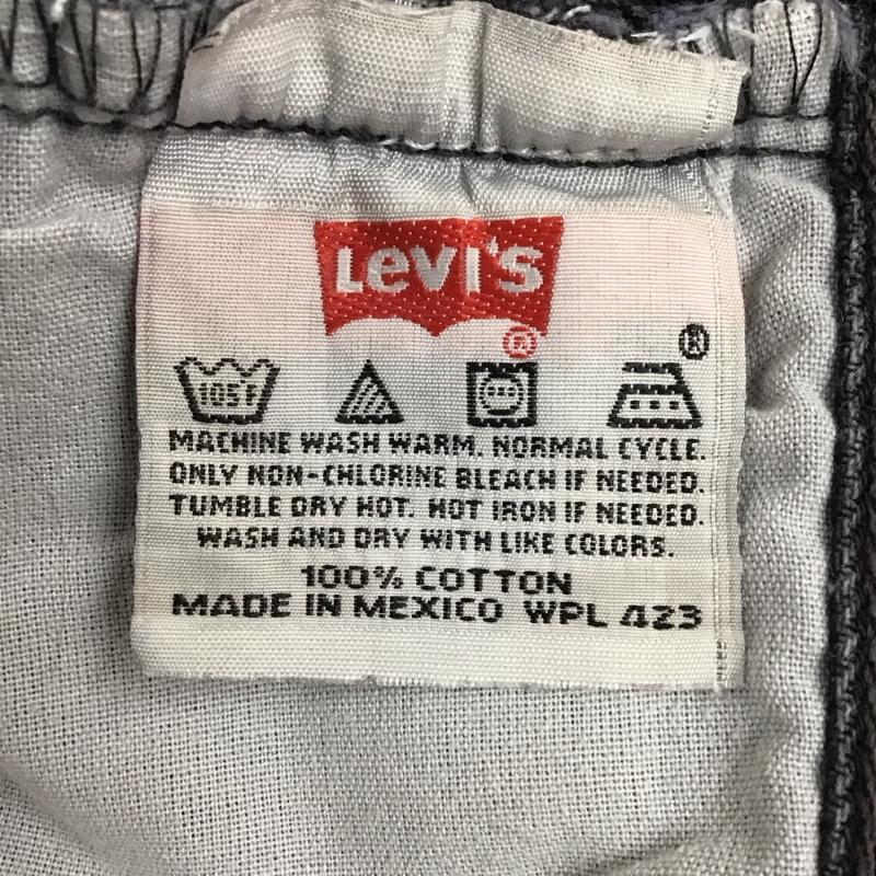 リーバイストラウスアンドコー Levi Strauss & co. パンツ デニム、ジーンズ デニムパンツ ストレートパンツ ワイドパンツ カジュアルパンツ 切りっぱなし 32インチ 無地 黒 / ブラック /  メンズ USED 古着 中古 10122769