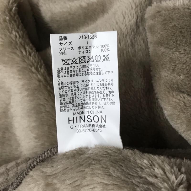 ヒンソン HINSON ジャケット、上着 ジャケット、ブレザー 213-1553 フリースジャケット L 無地 茶 / ブラウン / メンズ USED 古着 中古 10121395