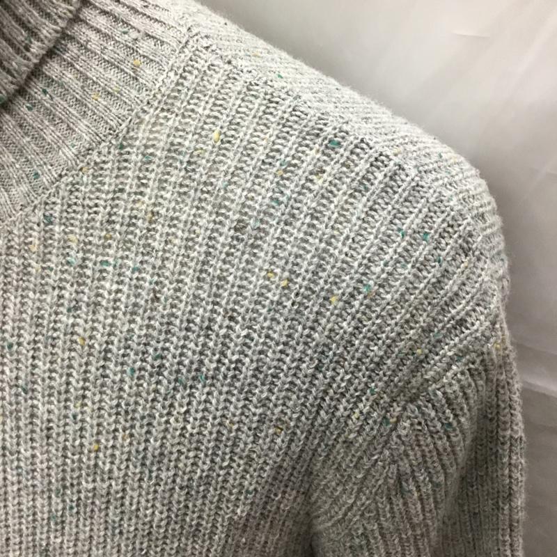 エアロポステール AEROPOSTALE ニット、セーター 長袖 長袖ニットカットソー ニット セーター クルーネックニット L 無地 灰 / グレー / メンズ USED 古着 中古 10113549